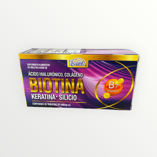 Biotina y Keratina 30 Tabletas Ypenza