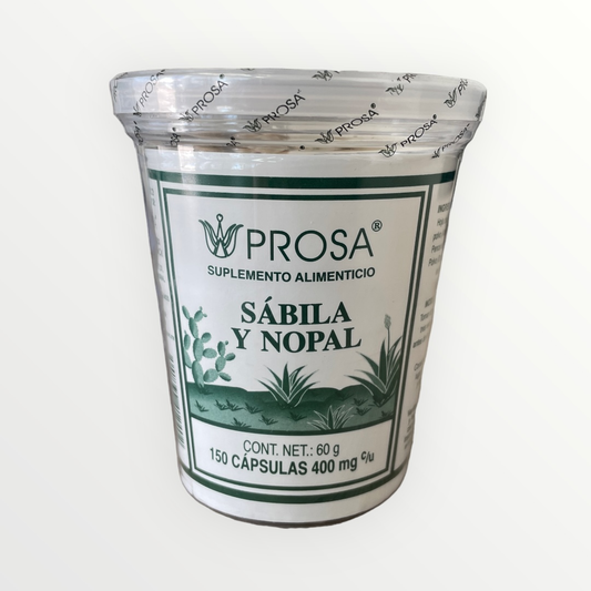 Sabila y Nopal 150 Capsulas Prosa