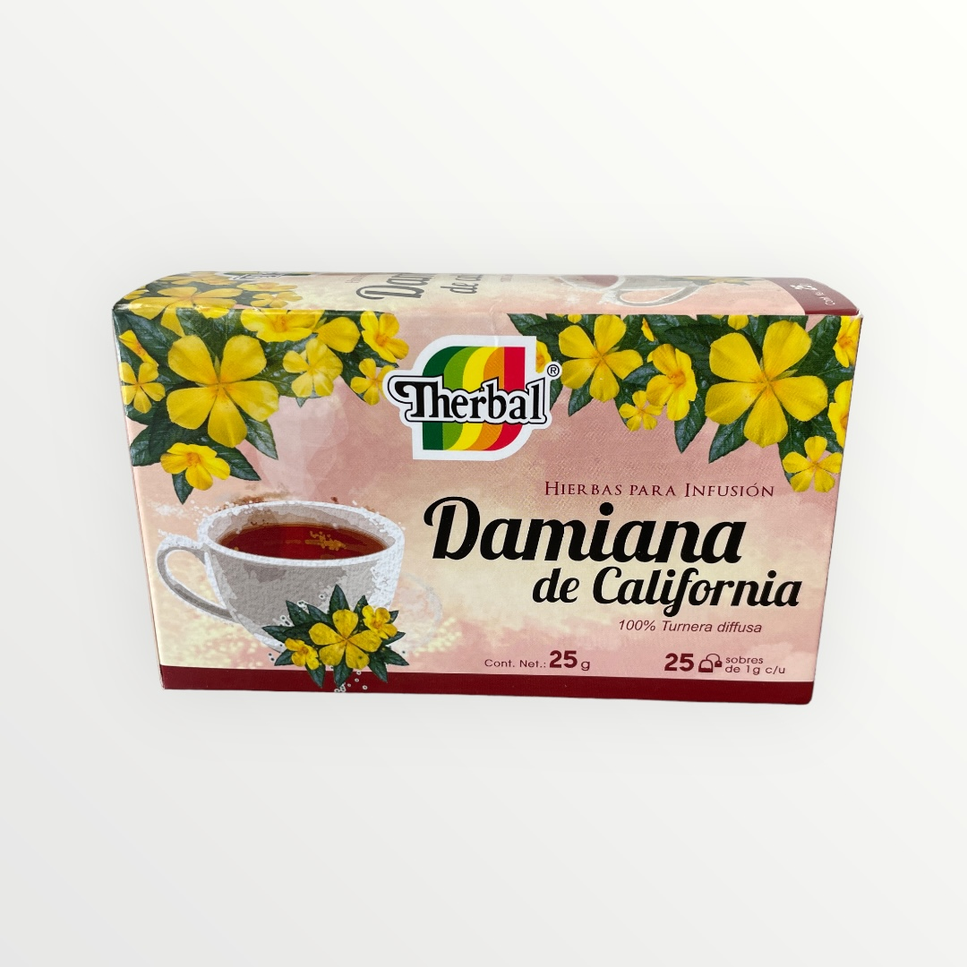 Té Damiana de California 25 sobres Therbal