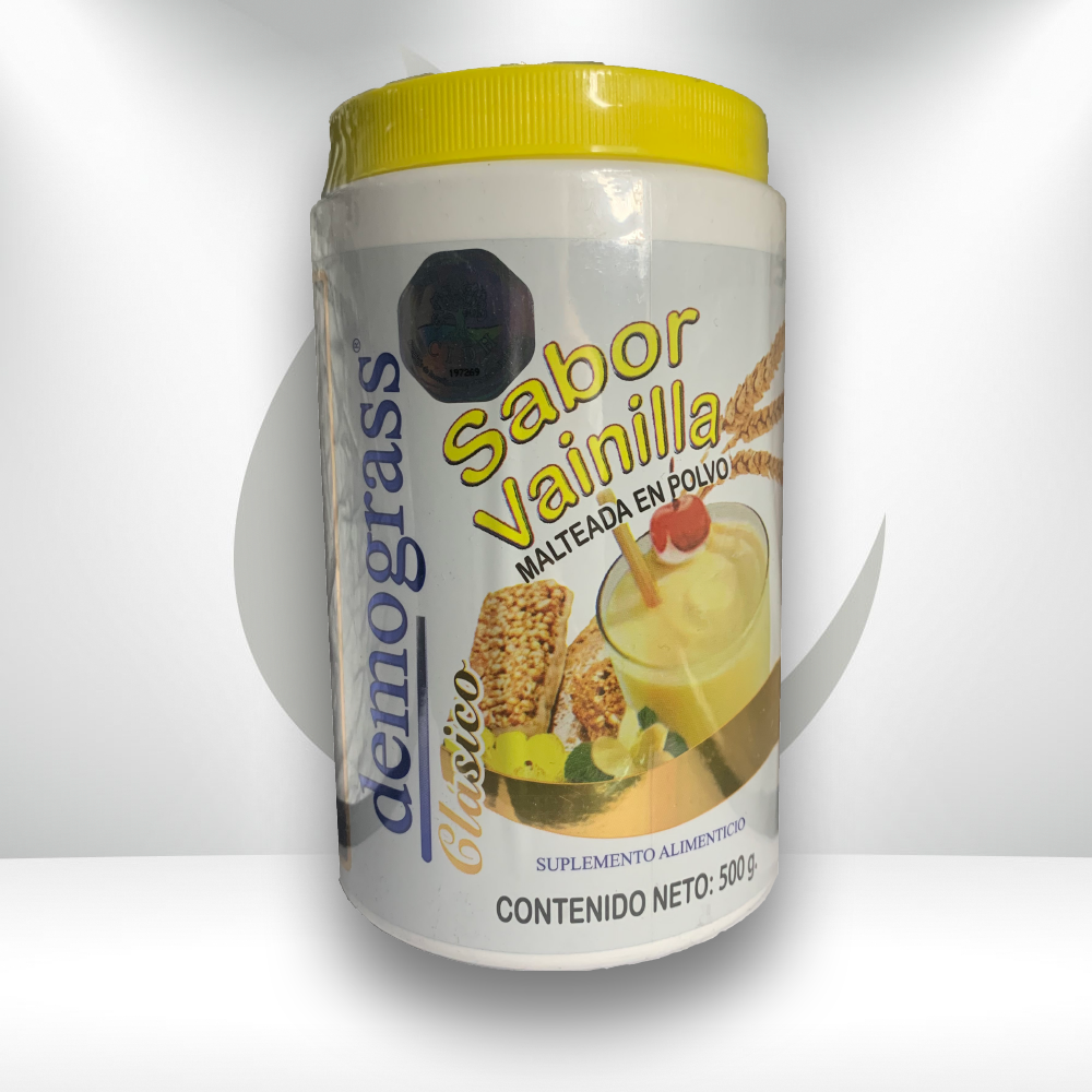 Malteada Demograss Sabor Vainilla 500gr