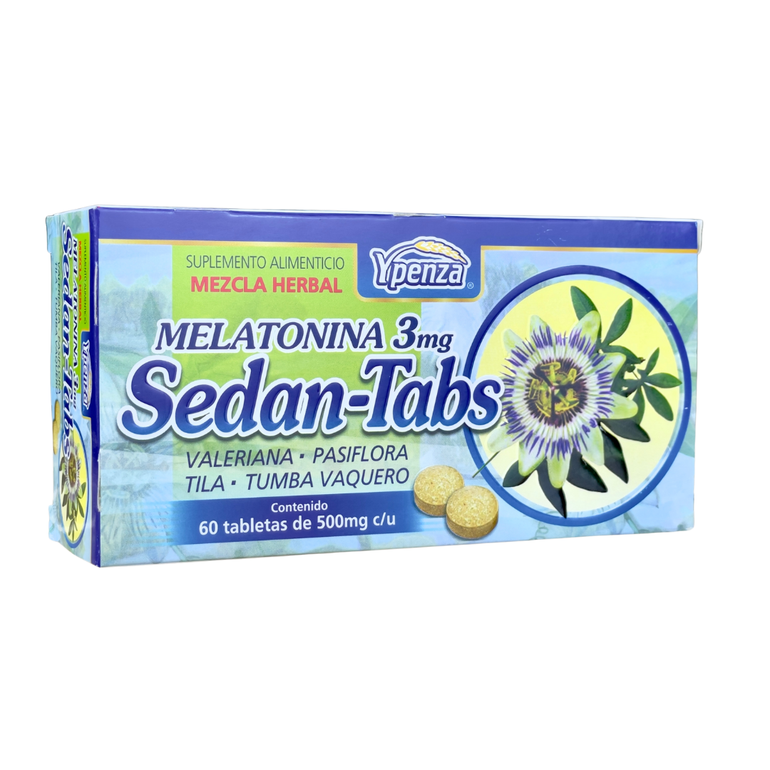 Sedan Tabs con Melatonina 60 Tabletas Ypenza